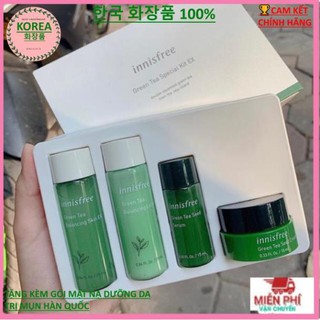 Sét innisfree [Hết mụn 100%-Hàng auth] Set Dưỡng Trắng Da Trà Xanh Innisfree Green Tea Special Kit