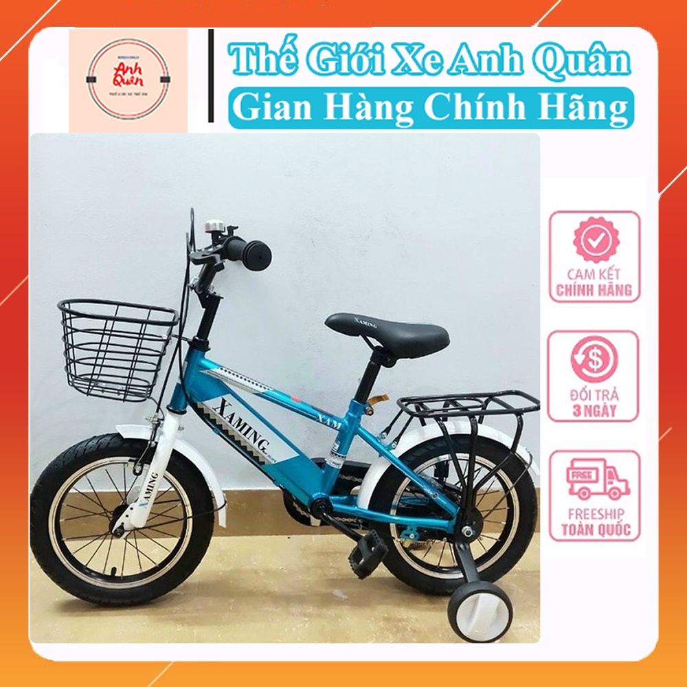 Xe Đạp Trẻ Em Xaming Nam 2 Khung Size 12 , 14 , 16 , 18 in Đủ Màu Mẫu Mới Nhất 2021 ( Hàng Nguyên Hộp Chưa lắp )