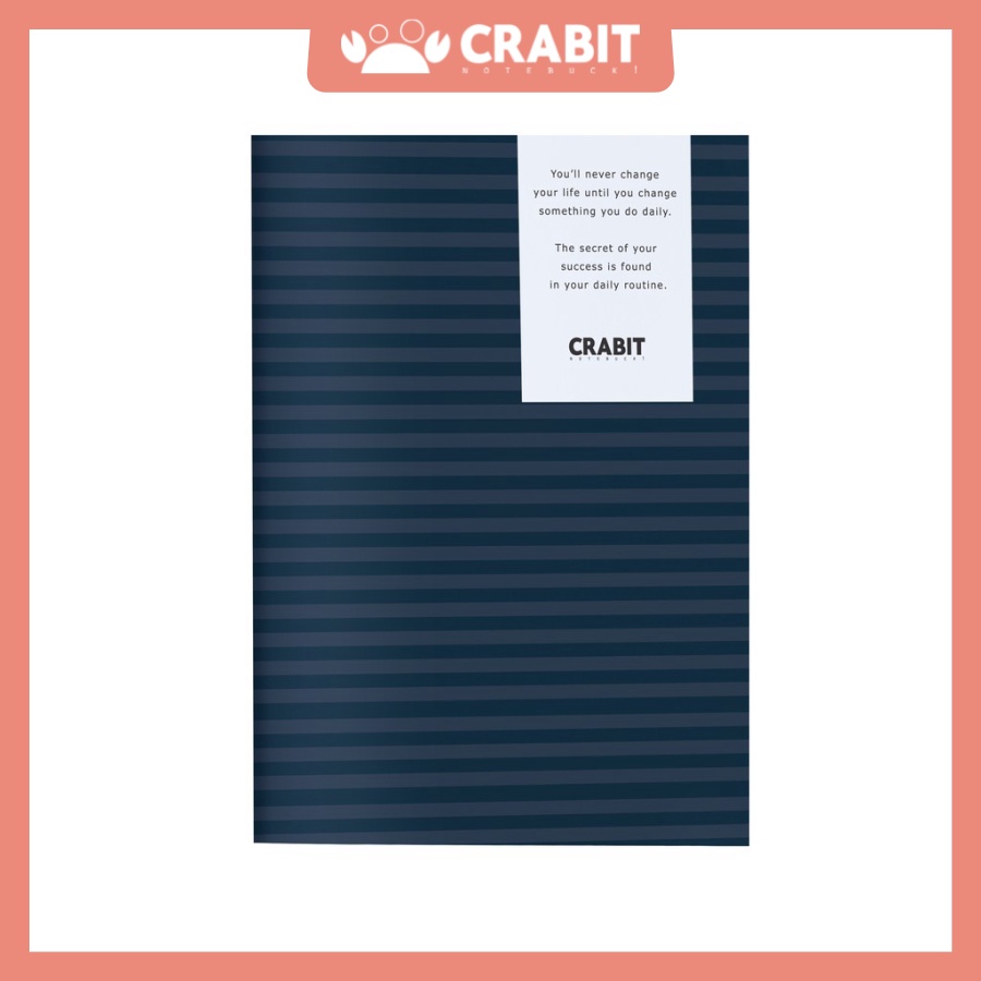 Vở kẻ ngang Crabit Navy Sọc Xanh 120 trang