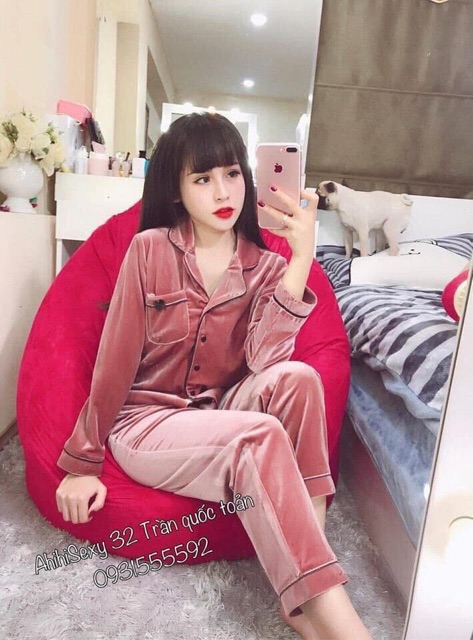 Bộ Pijama nhung