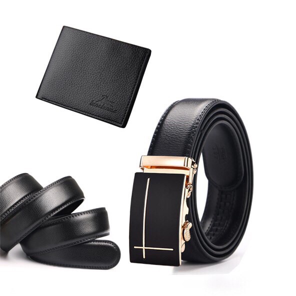❤️FREESHIP❤️ Bộ Đôi Thắt Lưng Nam Và Ví Da Nam Cao Cấp Tặng Kèm Dây Thắt Lưng - unisex.shopp