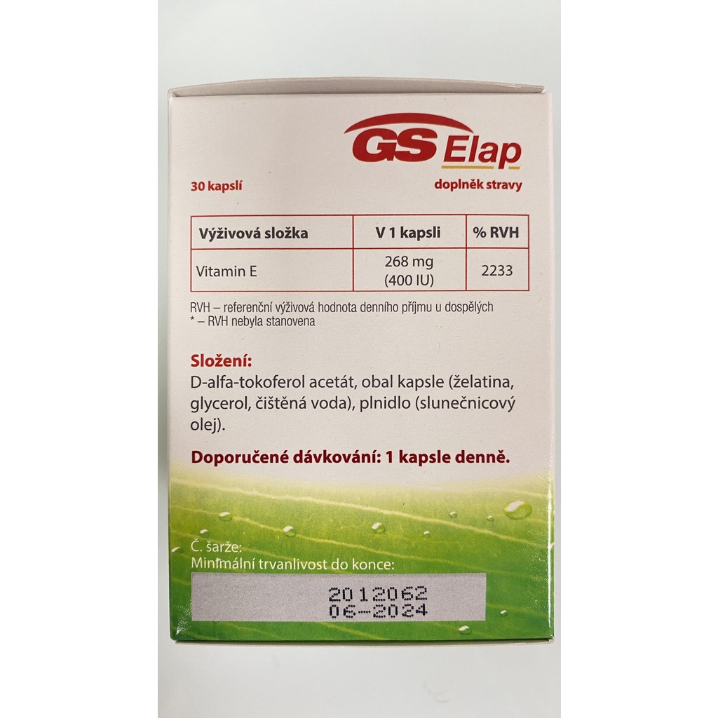 GS Elap.Bổ Sung Vitamin E Chống Oxy Hóa,Sáng Da,Mờ Nếp Nhăn,Thâm Sạn Da