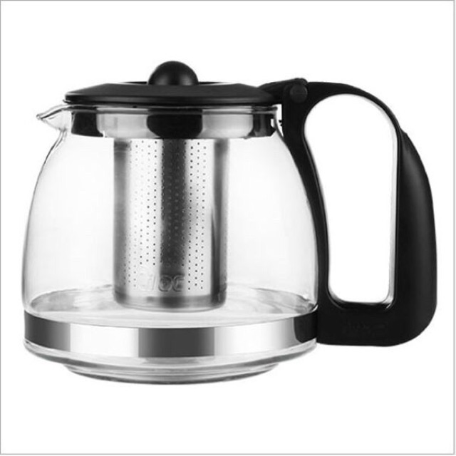 Bình Lọc Trà Thủy Tinh 1250ml Lưới Lọc Inox 304 Không Gỉ