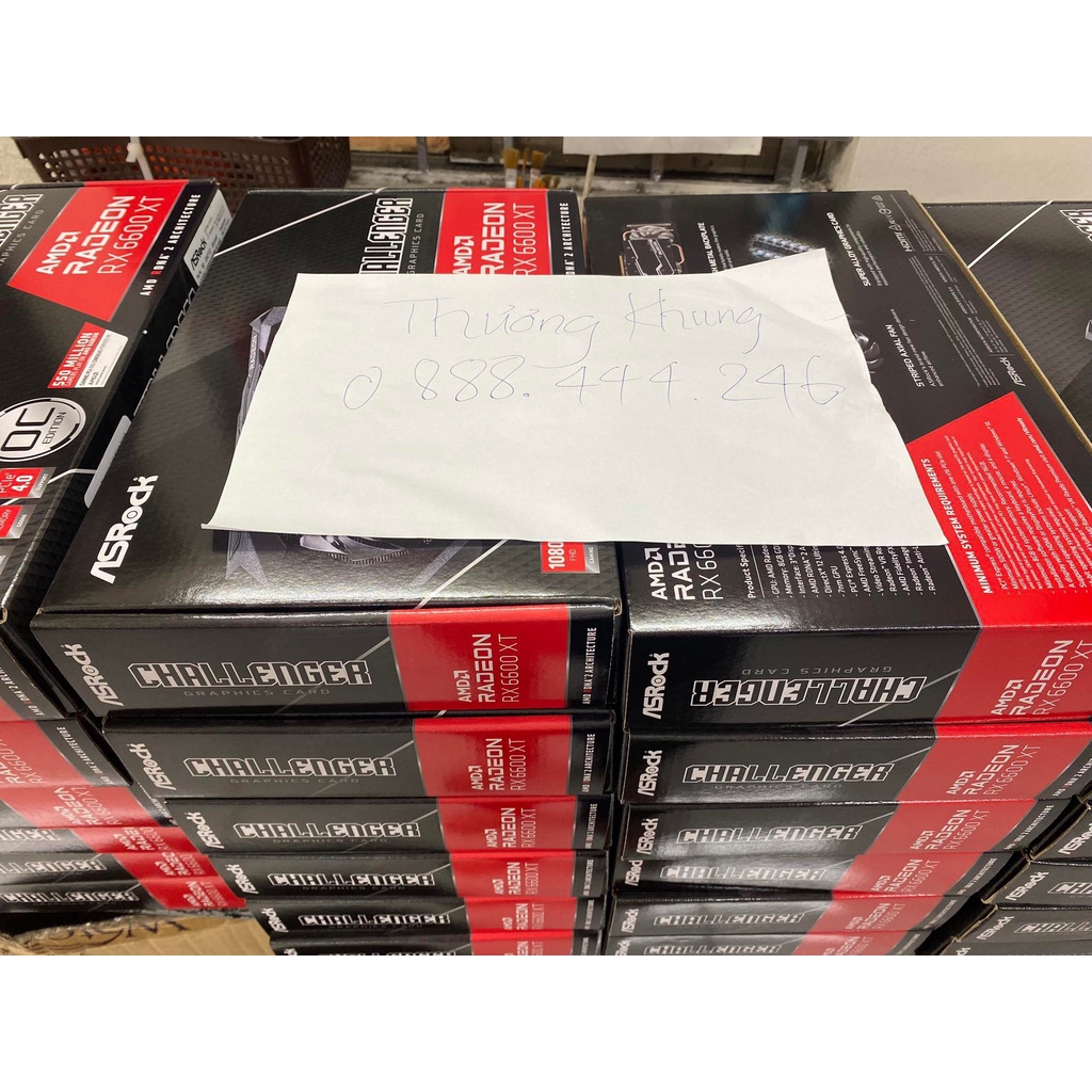 Card màn hình Asrock 6600 xt 6600XT