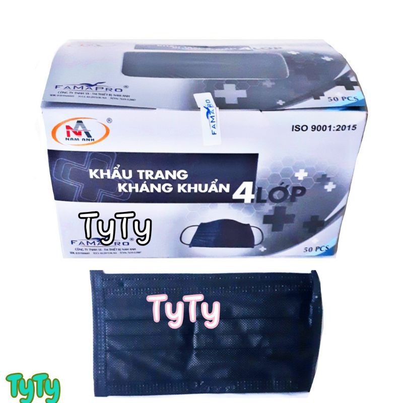 1Hộp 50Cái Khẩu Trang Y Tế  Cao Cấp Nam Anh 4 Lớp