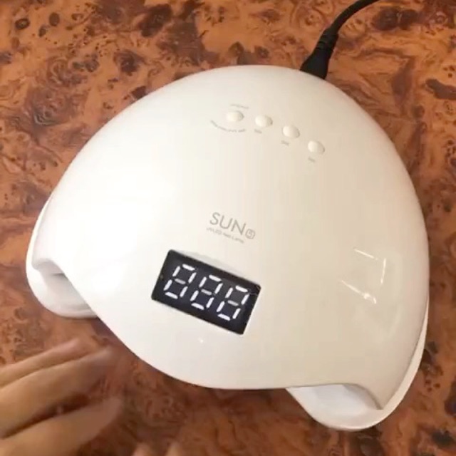 Máy hơ gel nail sun 5 tem xanh