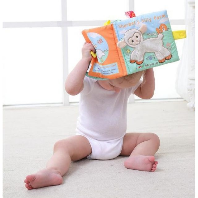 Sách Vải Tiếng Anh Giáo Dục Sớm Cho Trẻ Chủ Đề Động Vật SV06