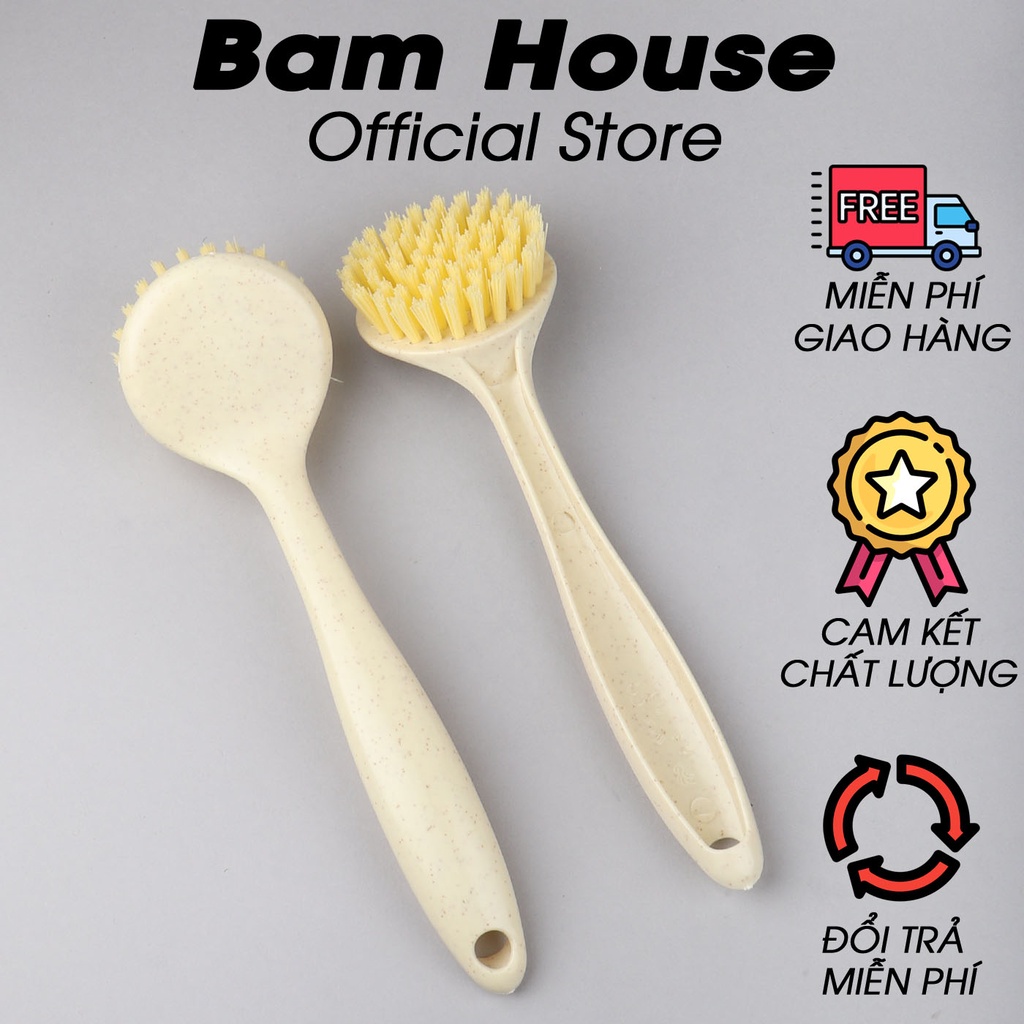 Bàn chải chà bồn rửa chén Bam House có tay cầm dài và chất lông dày cao cấp BCB01 - Gia dụng bếp