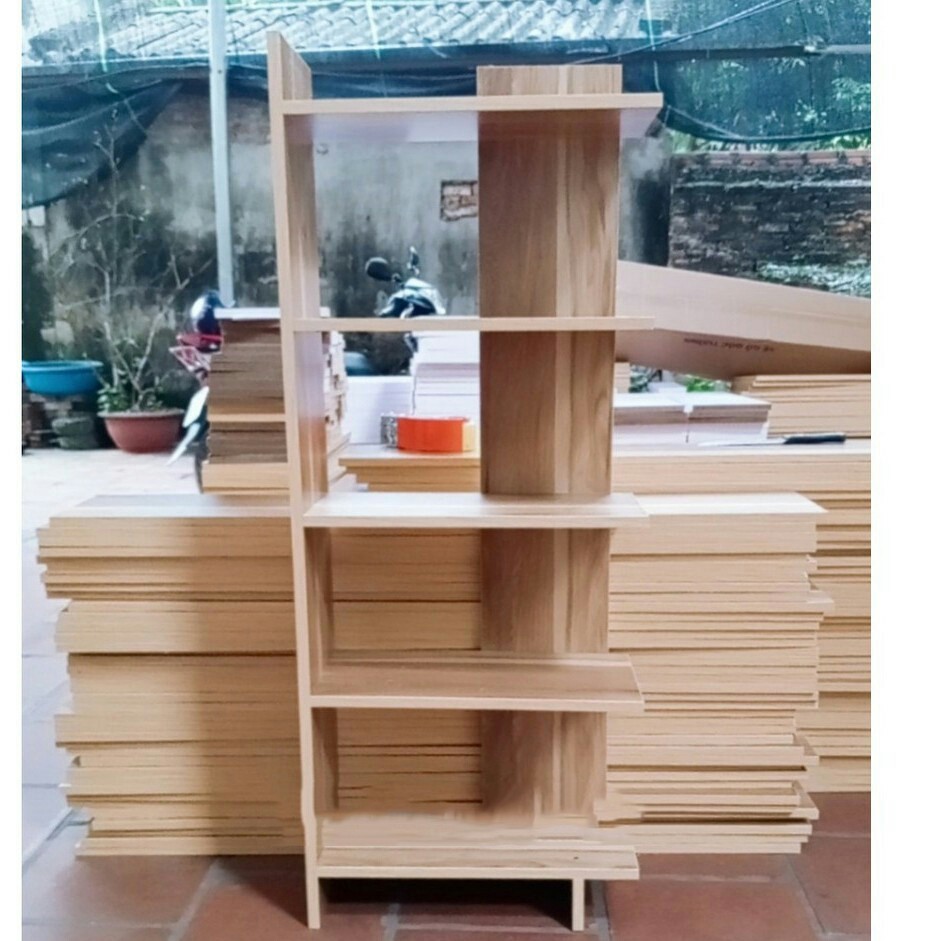 Kệ gỗ góc tường - Kệ góc trang trí gỗ