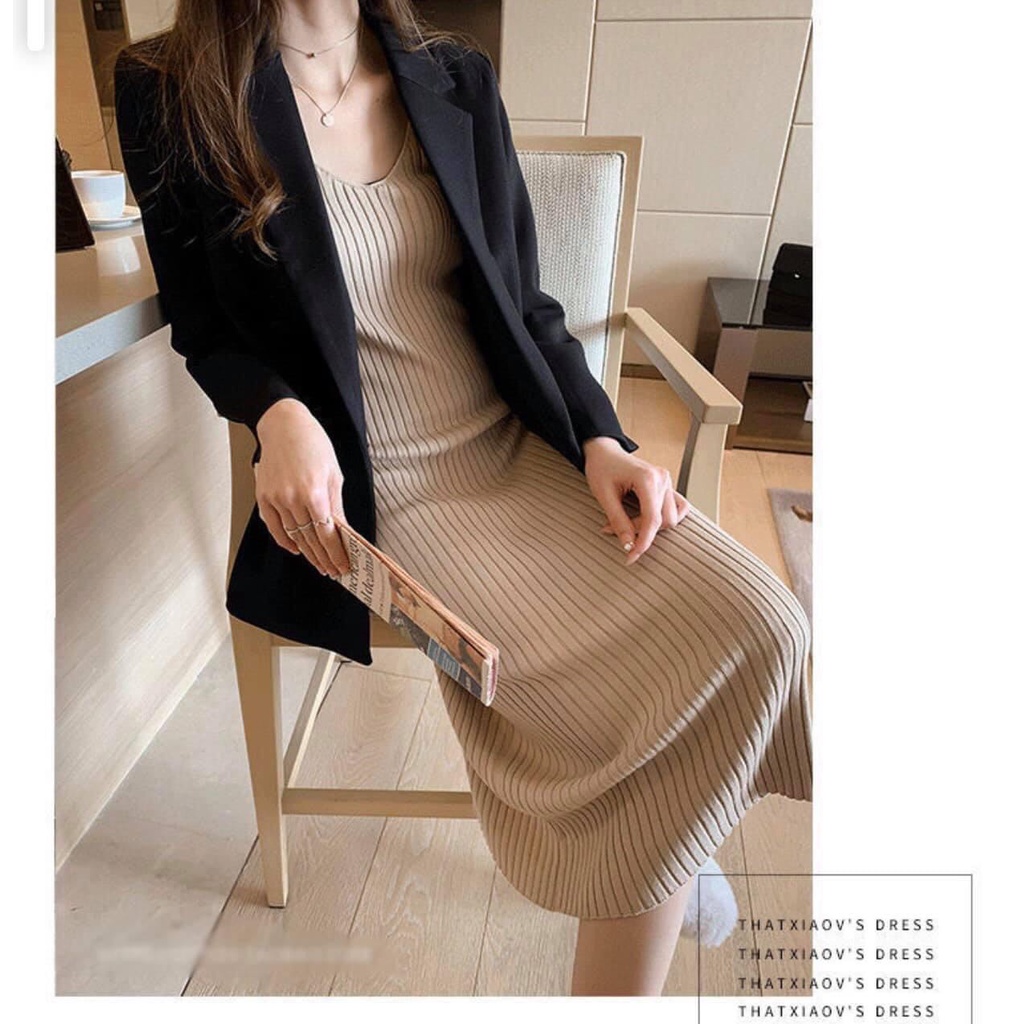 Váy len 2 dây body Quảng Châu,chất co dãn freesize từ 40-60kg,hàng cao cấp mới nhất 2021 của Hottgirl Secret | BigBuy360 - bigbuy360.vn