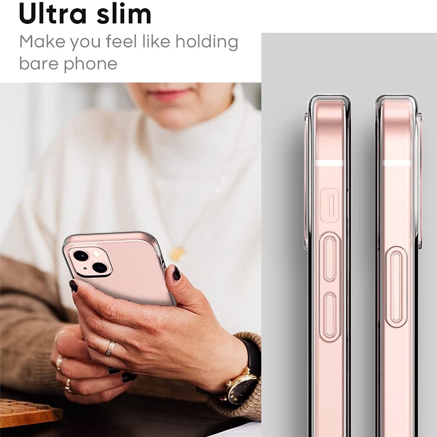 Ốp điện thoại trong suốt siêu mỏng chống rơi cho iPhone 11 12 13 Pro Max Xs Xr X 6s 6 7 8 Plus Se 2020 | BigBuy360 - bigbuy360.vn