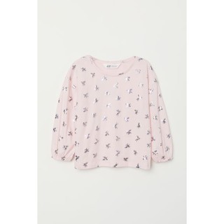 Áo hồng dài tay unicorn Hm size 6-8y_hàng chính hãng