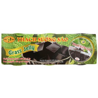 Thạch sương sáo Grass Jelly 3K hộp 240g (3 hộp x 80g)