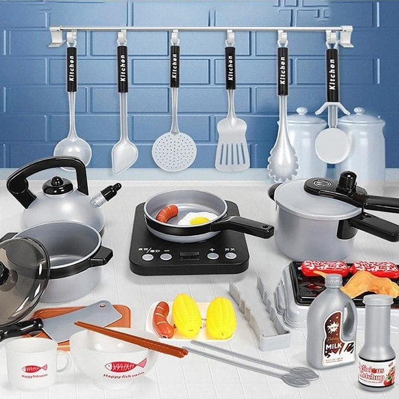 Bộ đồ chơi 36 món cho bé gái và bé trai Đồ chơi nấu ăn Kitchen (loại lớn)