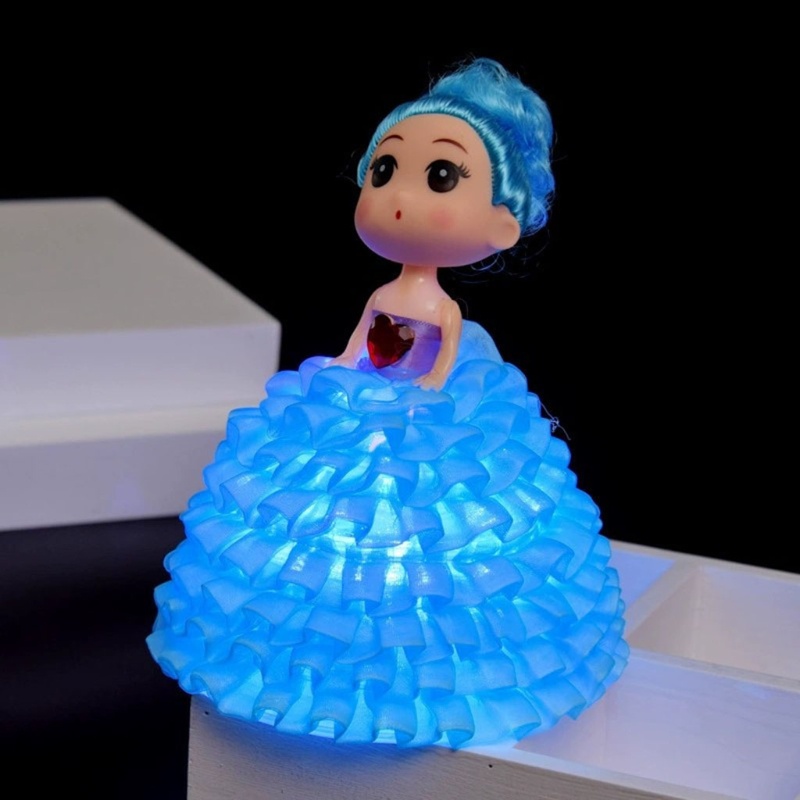 Búp Bê Công Chúa Phát Sáng WMMB 7inch Dễ Thương Trang Trí Nhà Búp Bê