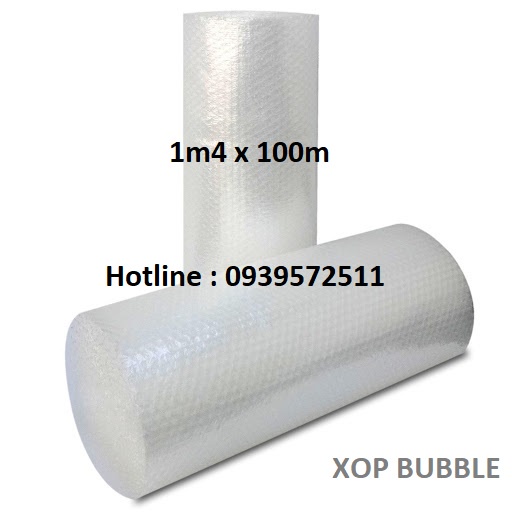 Xốp chống sốc khổ 1m4 x 100m, cuộn xốp bóng khí, xốp nổ bọc hàng hoá, gói hàng.