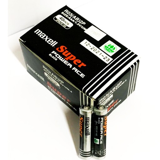 01 đôi Pin đũa AAA Maxell R03P - Pin 3A