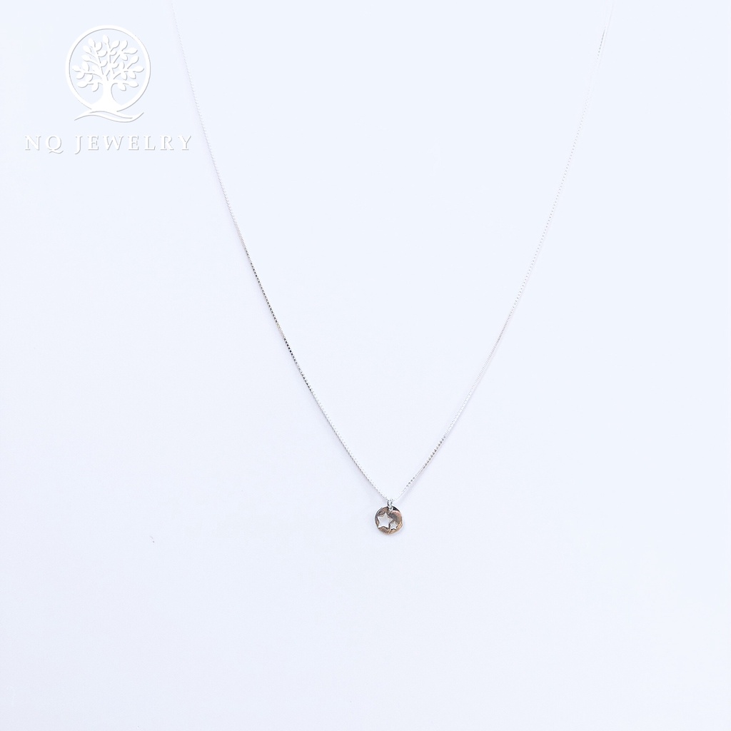 Dây chuyền bạc mặt 2 ngôi sao - NQ Jewelry
