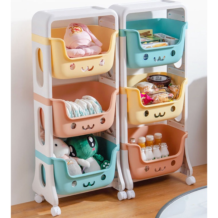 Kệ Để Đồ Trẻ em 3 Tầng Cực Dễ Thương