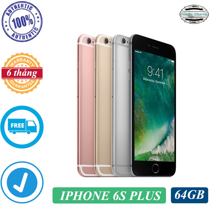 Điện thoại Apple iPhone 6S Plus bản Quốc tế, Lock bộ nhớ 64GB, zin đẹp như mới, vân tay nhạy