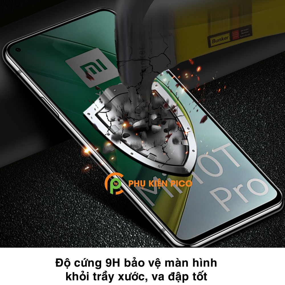 Kính cường lực Mi 10T Pro full màn hình chính hãng Gor dùng chung với mọi loại ốp lưng - Dán màn hình Xiaomi Mi 10T Pro