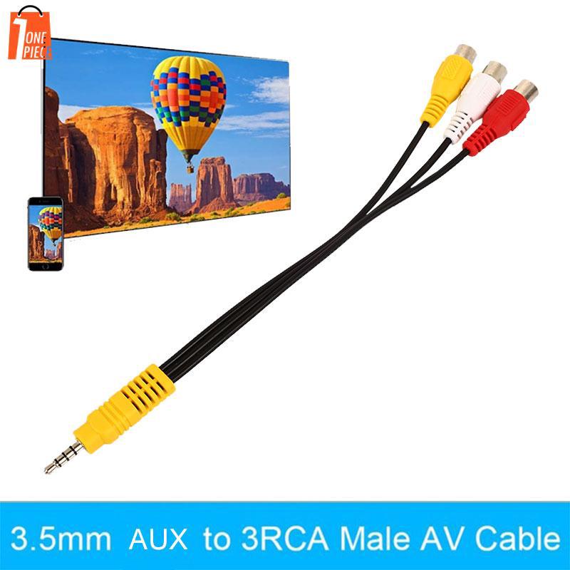 Dây cáp chuyển đổi AV 3.5mm sang 3RCA AV