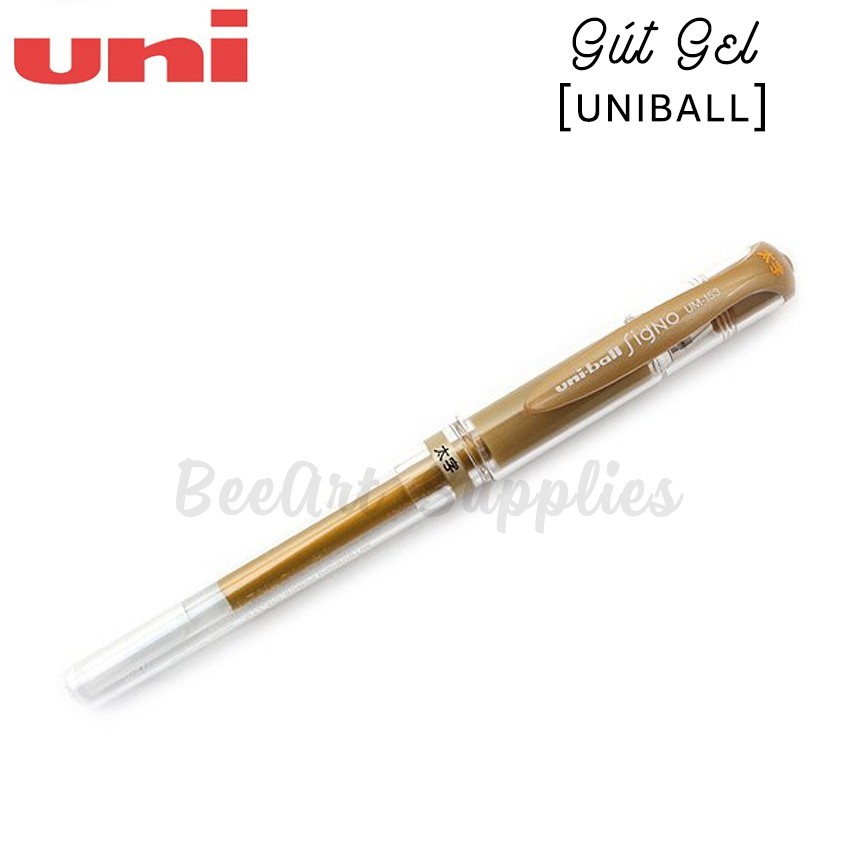 BÚT GEL UNIBALL 1.0MM MÀU TRẮNG/NHŨ VÀNG/NHŨ BẠC