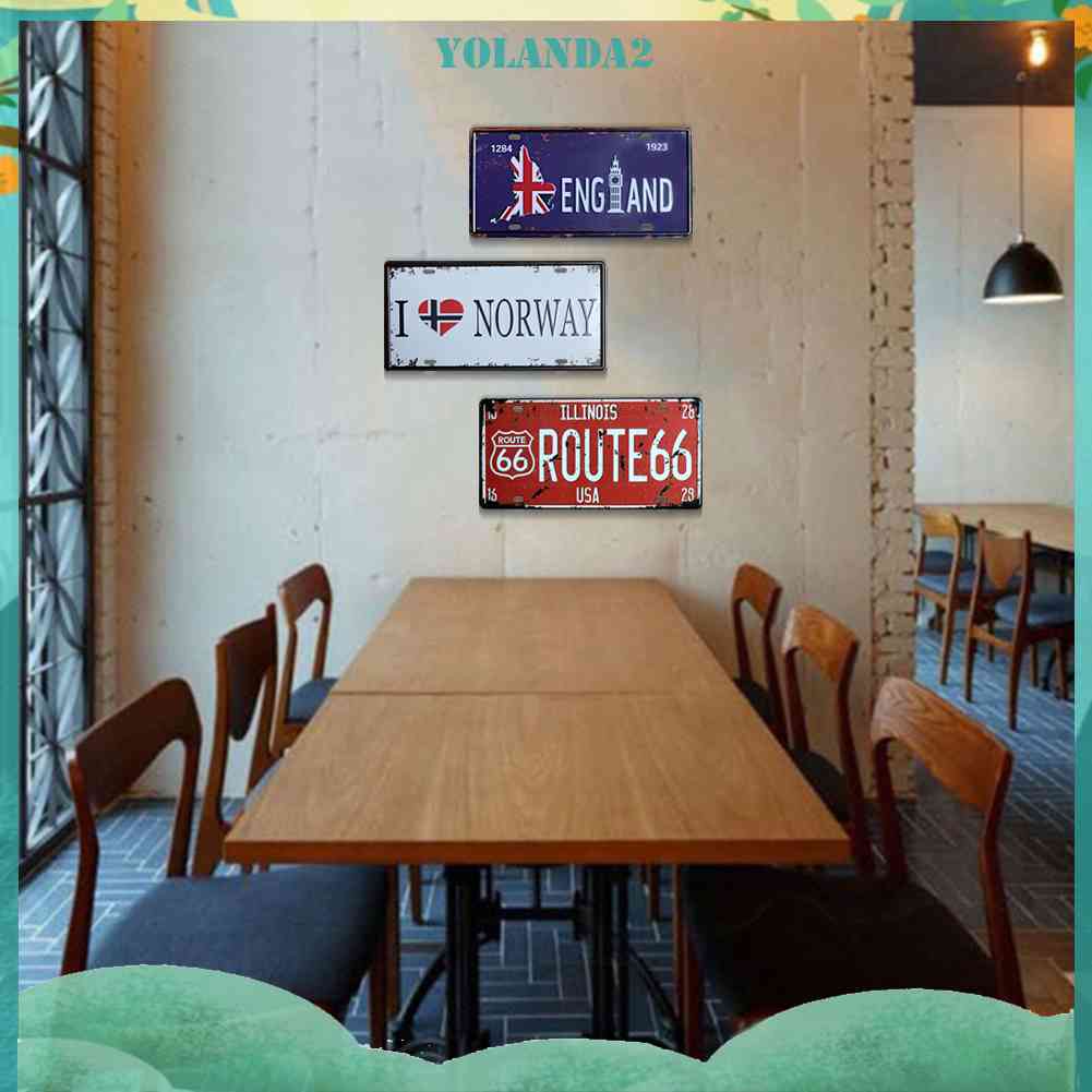 Bảng Sắt Vẽ Trang Trí Tường Chống Thời Tiết Retro