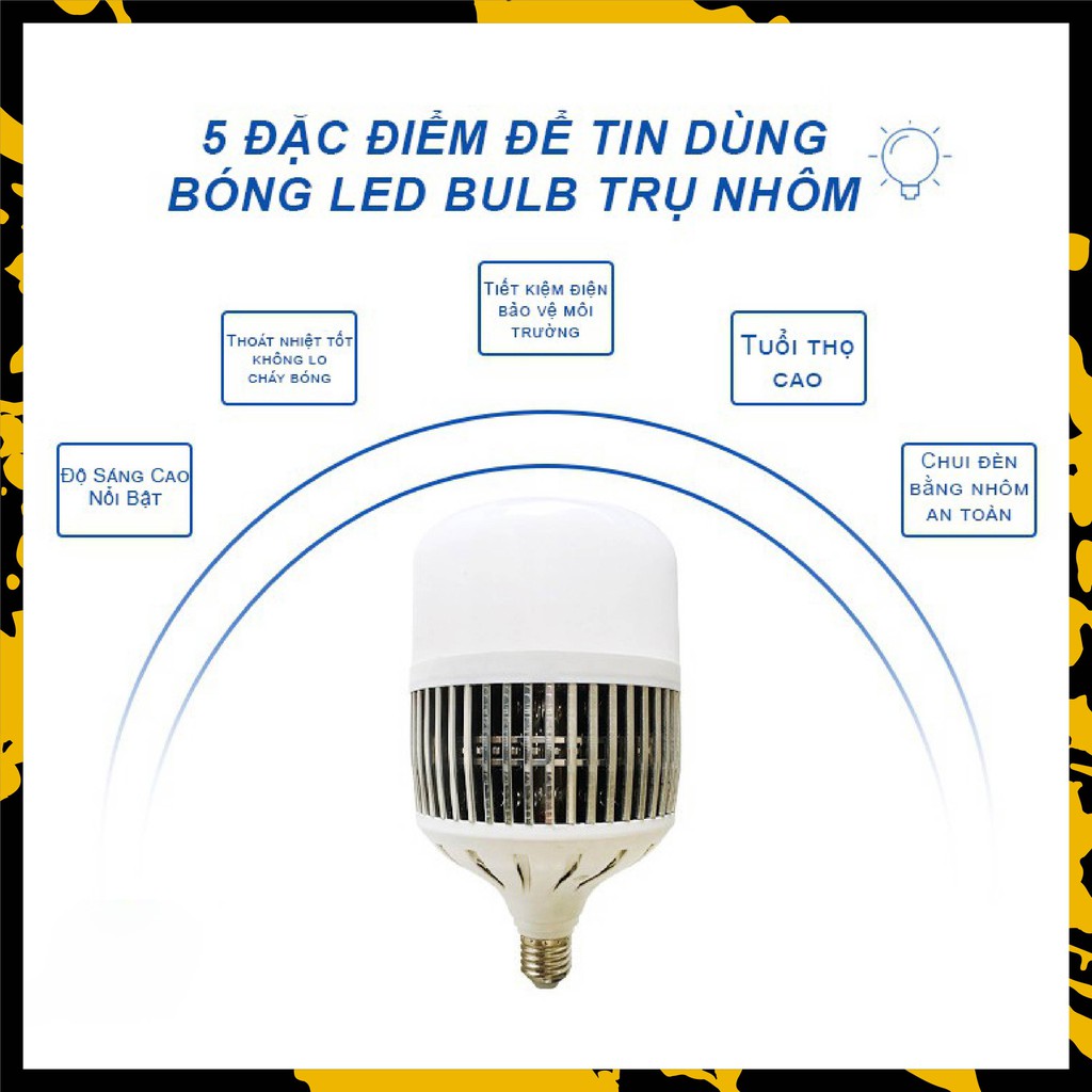 Bóng đèn Led Bulb thân trụ nhôm kín nước 50w 100w 150w