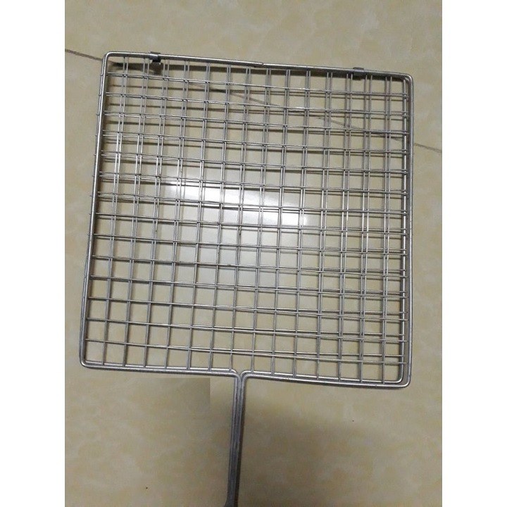 Vỉ Nướng Bằng Inox Kẹp Nướng Chả Thịt Cá 3 cỡ