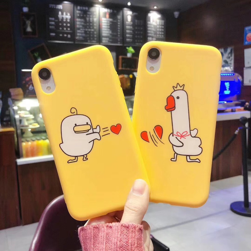 ốp lưng  iphone Gà vịt chém tim ốp ip 6 6plus 6s 6s plus 7 7plus 8 8plus x xr xs xs max 11 pro 11 promax (a74)