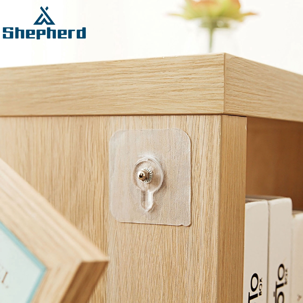 Shepherd Móc treo đồ tự dính không cần khoan tiết kiệm không gian tiện dụng