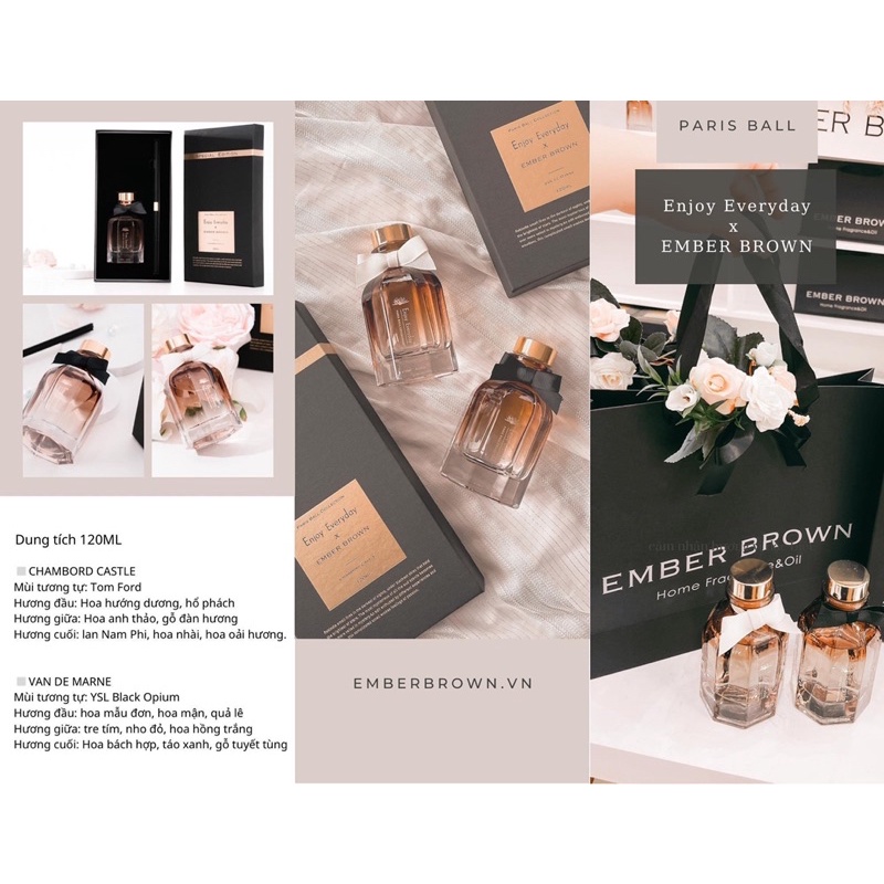 Tinh Dầu Nước Hoa Thơm Phòng Ember Brown x Enjoy Everyday