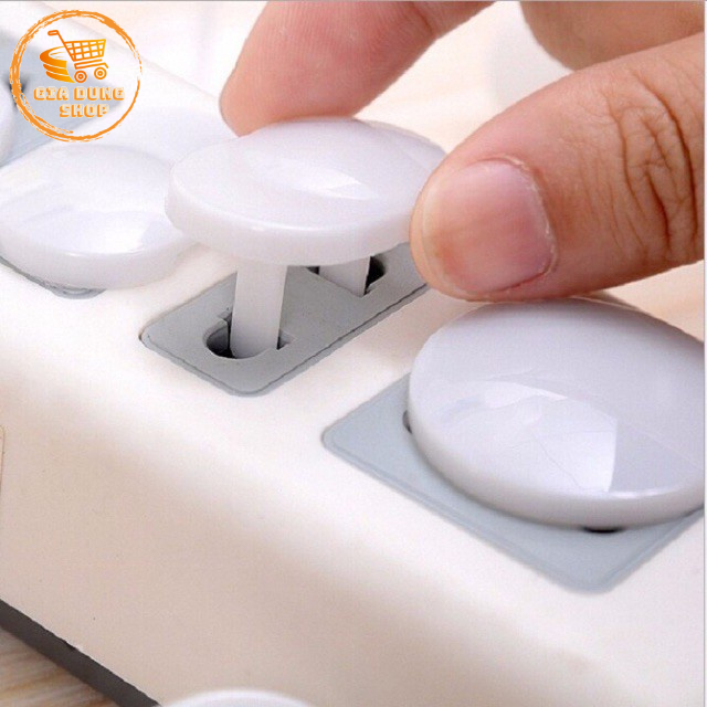 Nút Bịt Ổ Điện Chống Giật Chống Cháy An Toàn Cho Trẻ Nhỏ Và Gia Định ( Loại 2 Chân )