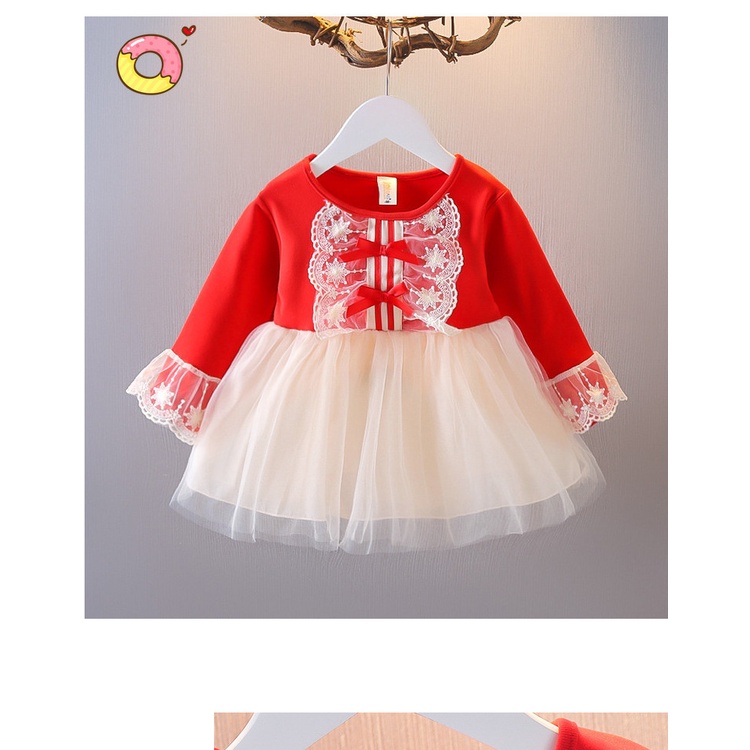 Đầm công chúa ren mềm xinh xắn cho bé yêu, bao chất đẹp phù hợp cho bé dự tiệc, sinh nhật, mặc lễ giáng sinh V60