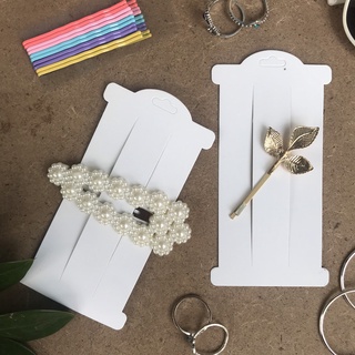 COMBO 100 TAG GẮN KẸP TÓC, (Kẹp Xoắn, Đính ngọc, Thời trang) size 6x11cm (Hàng có sẵn)