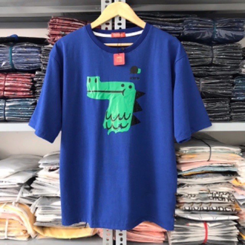Áo Thun Unisex HÌNH KHỦNG LONG TO G481, Tay Lỡ Form Rộng