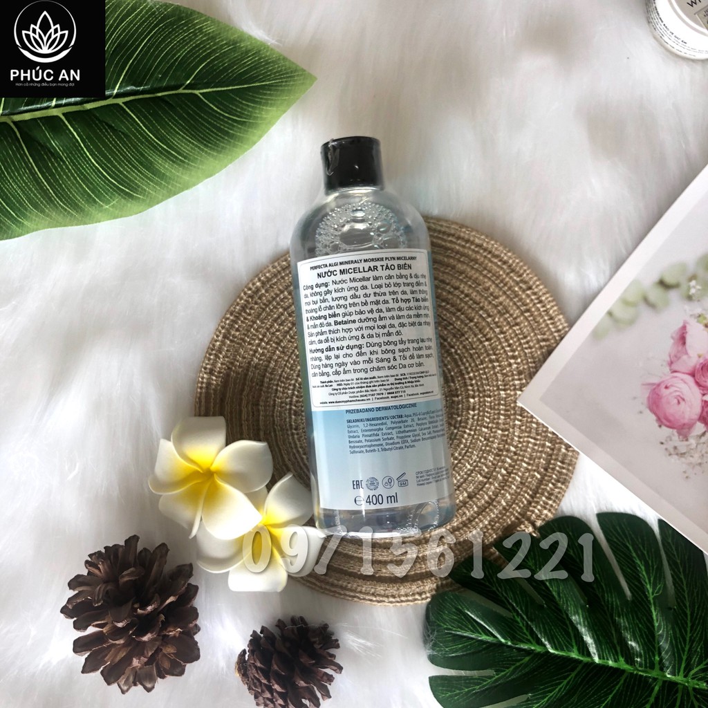 Nước tẩy trang ✅CHÍNH HÃNG✅ Tẩy Trang Micellar Tảo  Biển - Perfecta - 400ml | BigBuy360 - bigbuy360.vn