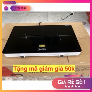 Bếp từ đôi dương Sevilla SV 20T ✅Bếp từ dương Inverter tiết kiệm điện -Booter nấu siêu nhanh -Bảo hành chính hãng 2 Năm
