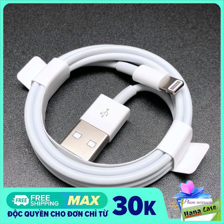Dây sạc iphone foxconn loại tốt, chất lượng cao - cho mọi máy từ 5/5s đến 11 pro ,cam kết chuẩn