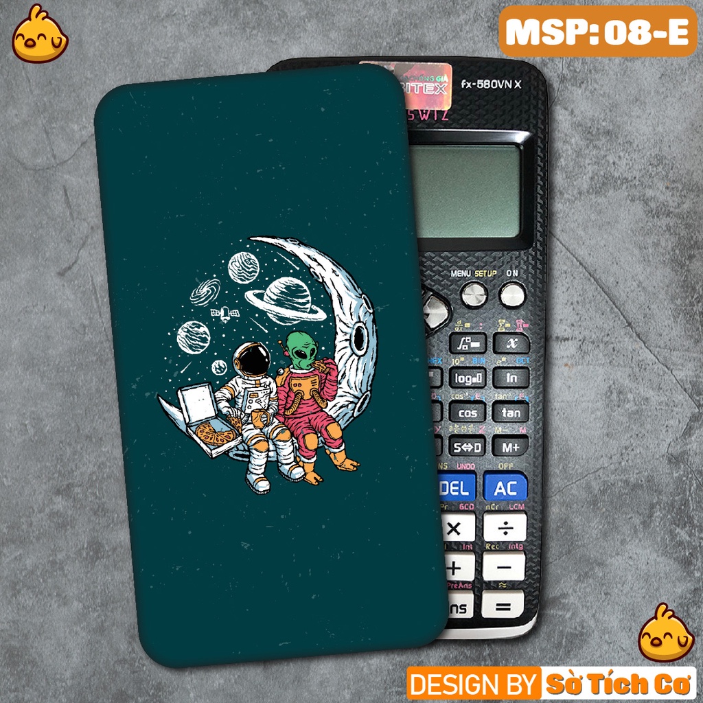 Miếng decal dán máy tính fx-570, fx-580, fx-880, Casio, Vinacal,... Alien MSP: 08