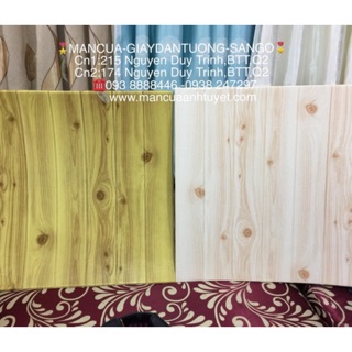 (Miền Nam)Xốp dán tường 3D vân gỗ LOẠI 1 dày đẹp