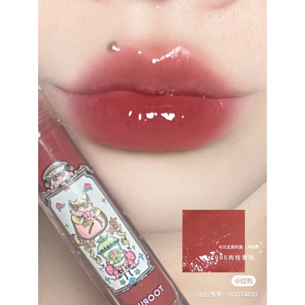 (Hàng Mới Về) Son Bóng Dưỡng Môi tint Toorune khúc xạ dòng công viên giải trí dưỡng ẩm môi mới