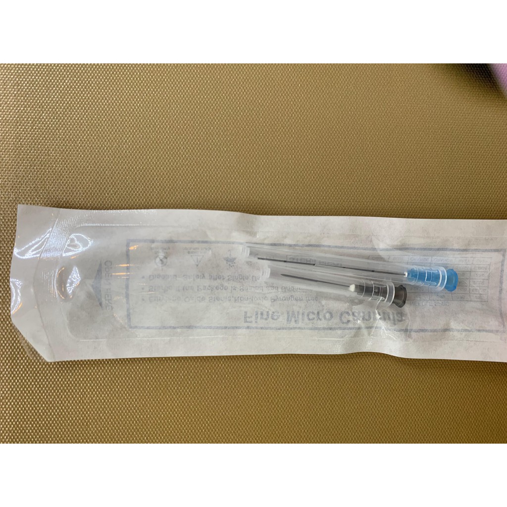 Kim canula đầu tù 23G tiêm filler