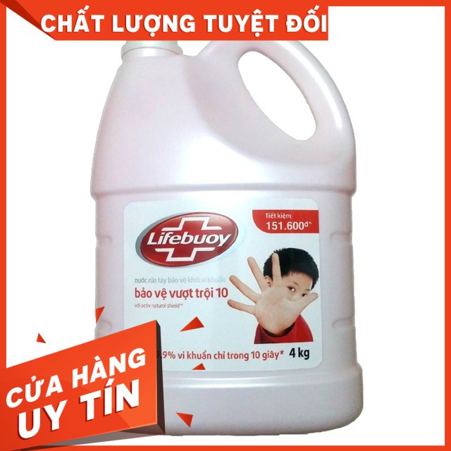 Nước rửa tay Lifebuoy can 4kg