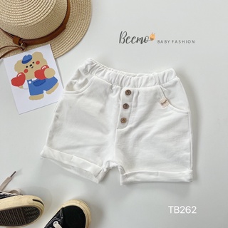 [GIÁ GỐC]- Quần đùi da cá đính cúc Beemo bé trai