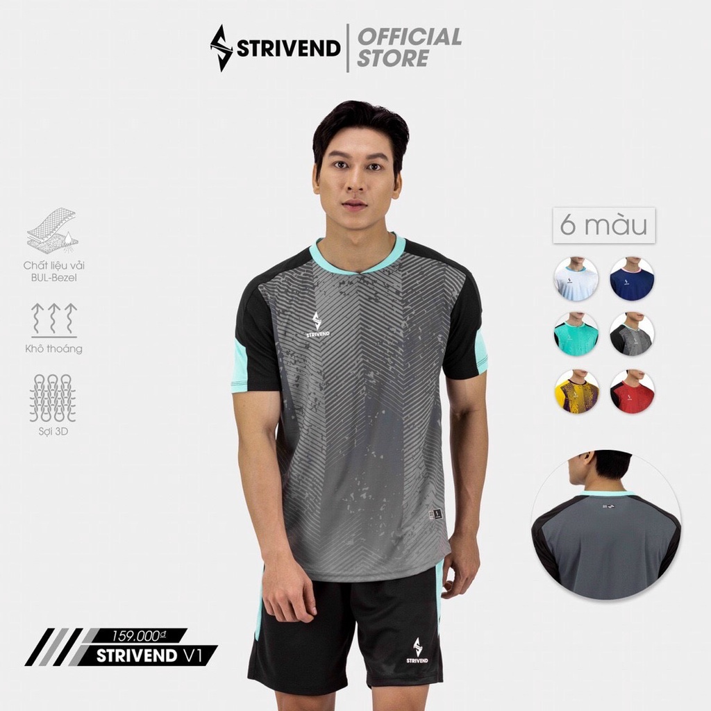 Bộ Quần Áo Bóng Đá Không Logo Bulbal Strivend Chất Liệu Vải Cao Cấp Mềm Mại, Mát Lạnh , Màu Sắc Đa Dạng