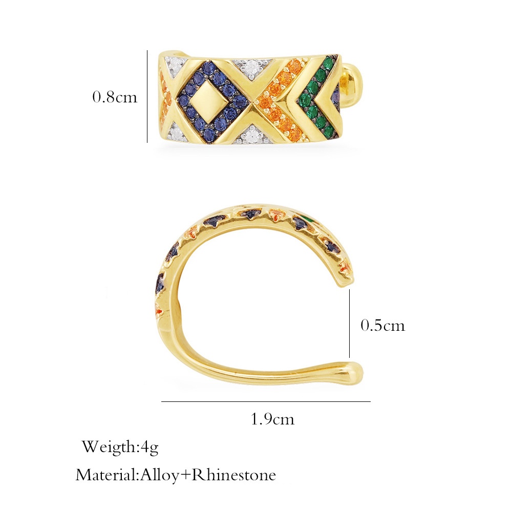 Set 1/2 khuyên tai kim loại phong cách retro cho nữ