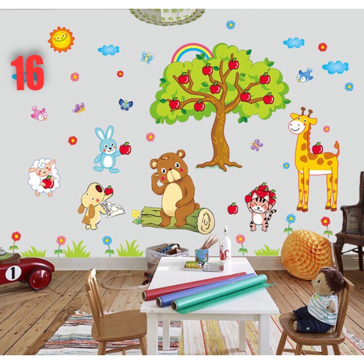 Decal dán tường nhiều mẫu