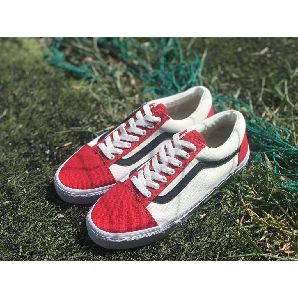 [ Full Hộp ] GIÀY OLD TRẮNG MŨI ĐỎ + FULL BOX | BigBuy360 - bigbuy360.vn